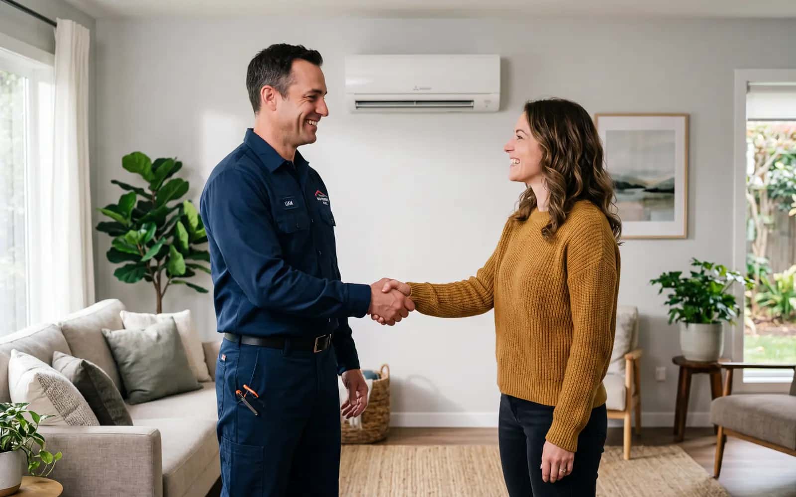 Visite à domicile pour évaluer l'échangeur d'air et la fournaise